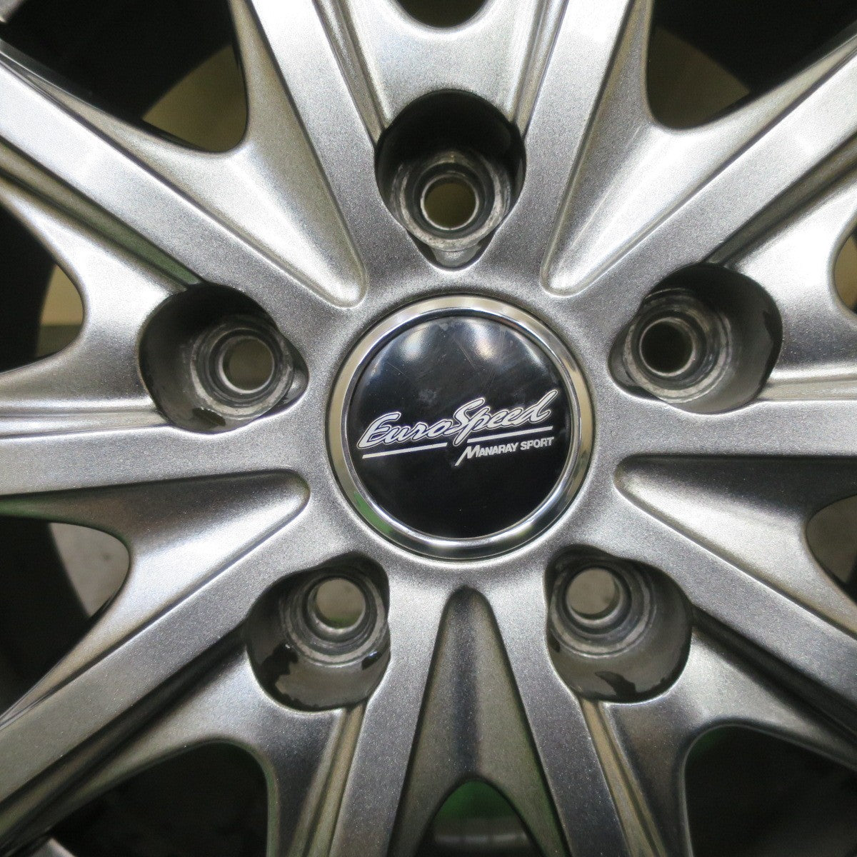 バリ溝！22年！キレイ！9.5分以上★スタッドレス 195/65R15 ダンロップ ウインターマックス WM02 EuroSpeed MANARAY SPORT ユーロスピード 15インチ PCD114.3/5H★5062002TTス