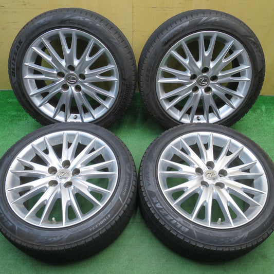 センサー付！バリ溝！22年！9.5分★レクサス GS バージョンL 純正 235/45R18 スタッドレス ブリヂストン ブリザック VRX3 18インチ PCD114.3/5H★5121701NJス