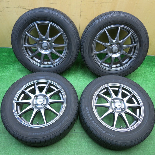 バリ溝！キレイ！9分★スタッドレス 185/65R15 アイスフロンテージ トーヨー SPORT ABELIA スポルト アベリア 15インチ PCD100/4H★5112509HAス