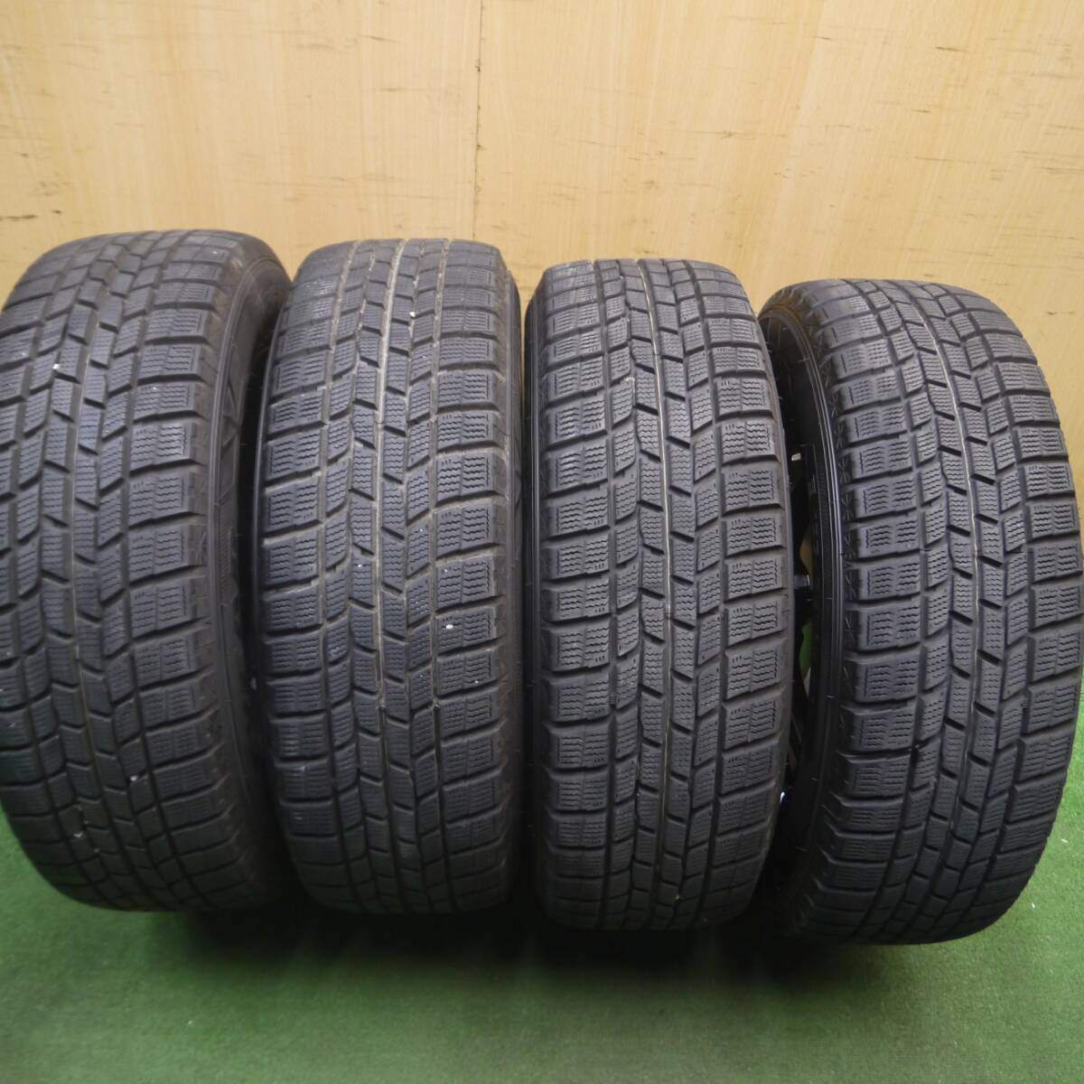 バリ溝！キレイ！9.5分以上★スタッドレス 195/65R15 グッドイヤー アイスナビ6 G.speed Gスピード 15インチ PCD114.3/5H★5021907Hス