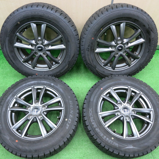 [送料無料] バリ溝！22年！キレイ！9.5分以上★スタッドレス 195/65R15 ダンロップ ウインターマックス WM02 NIRVANA NV ニルバーナ 15インチ PCD114.3/5H★4102907NJス