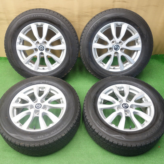 バリ溝！キレイ！9分◎日産 T32 エクストレイル 純正 225/65R17 スタッドレス ダンロップ ウインターマックス SJ8 17インチ PCD114.3/5H◎6062202KTス