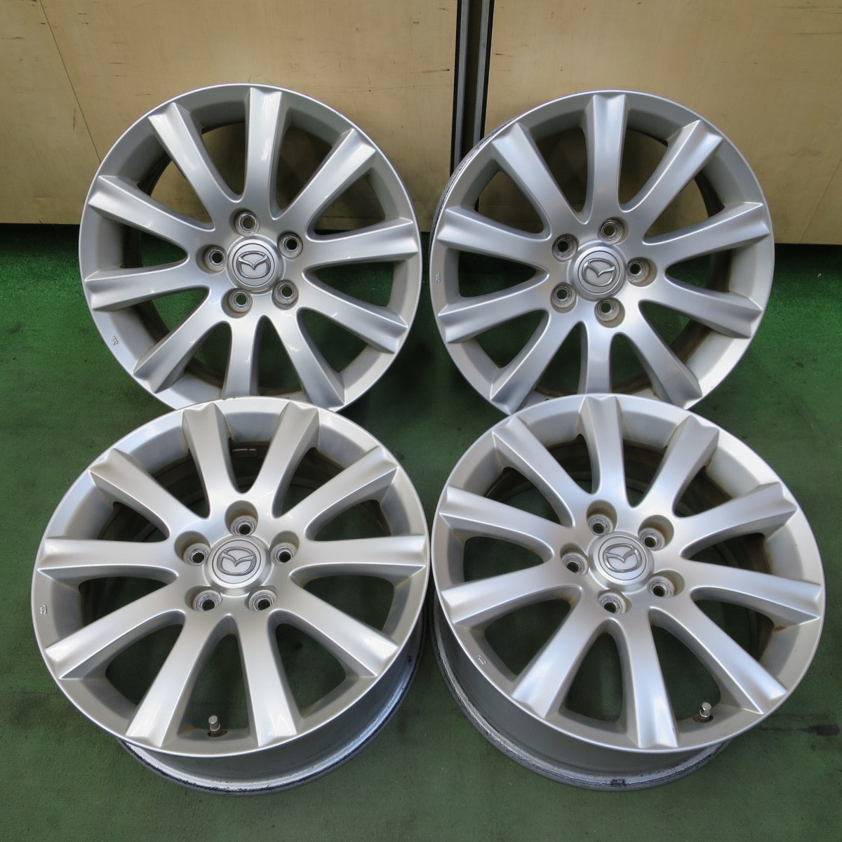 4本価格◎マツダ LY3P MPV 純正 ホイール 17インチ 17×7J PCD114.3/5H◎6081001NGホ