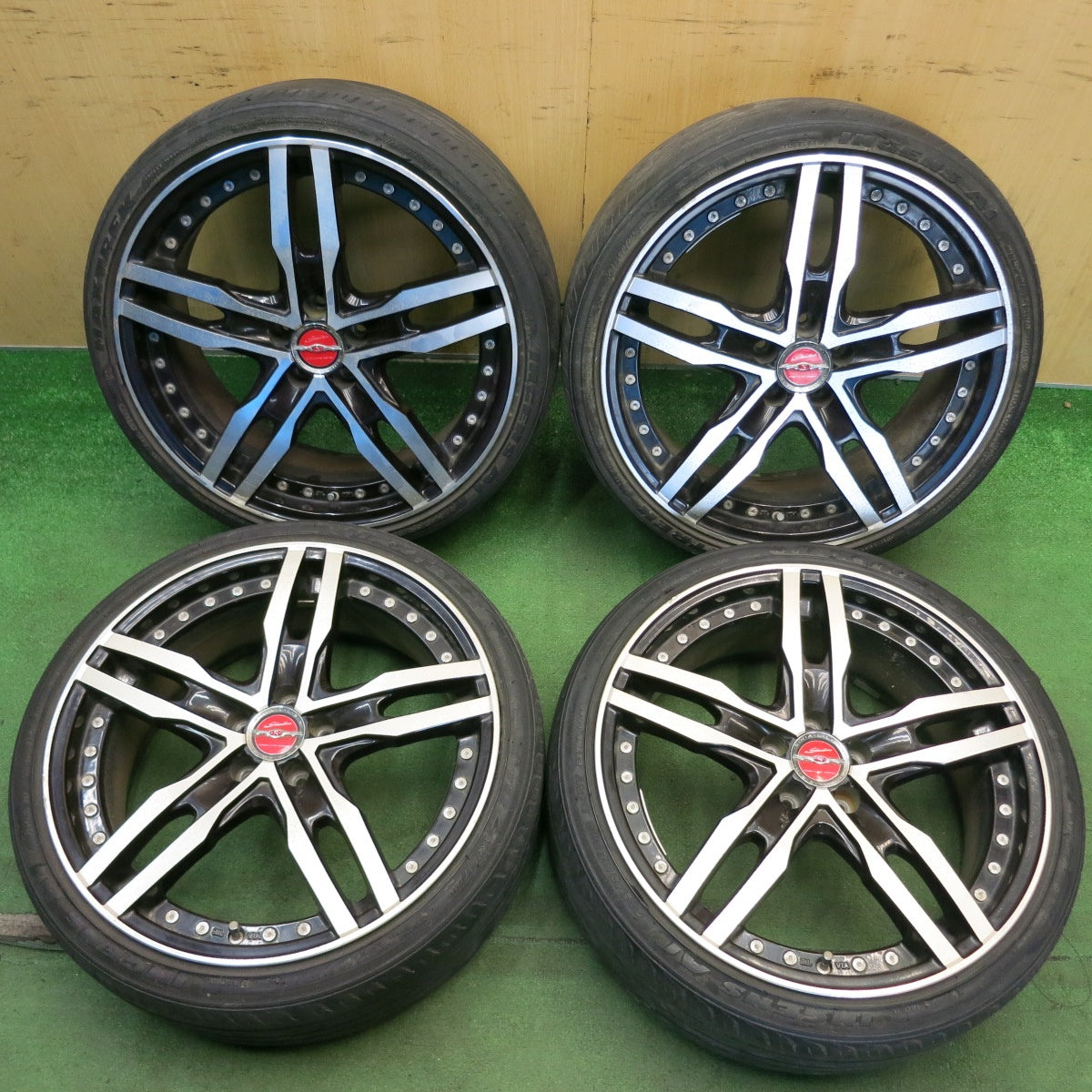 4本価格◎プリウス 86 BRZ 等 Shallen XF-55 215/35R18 マックストレック INGENS A1 シャレン 18インチ PCD100/5H◎6061406HAノ