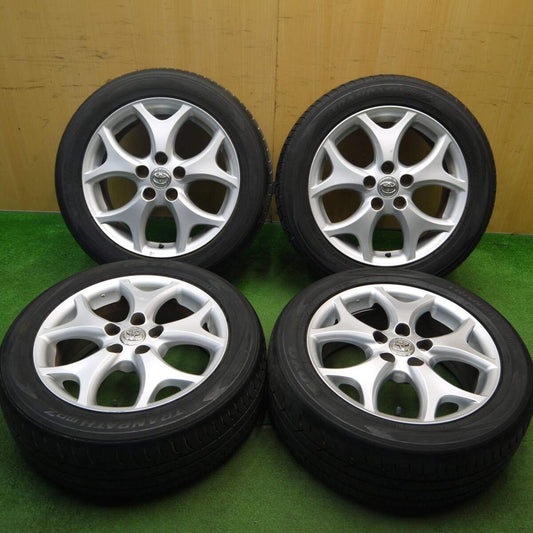 バリ溝！8.5分★トヨタ 50系 エスティマ 純正 215/55R17 トーヨー トランパス MPZ 17インチ PCD114.3/5H★5040402Hノ