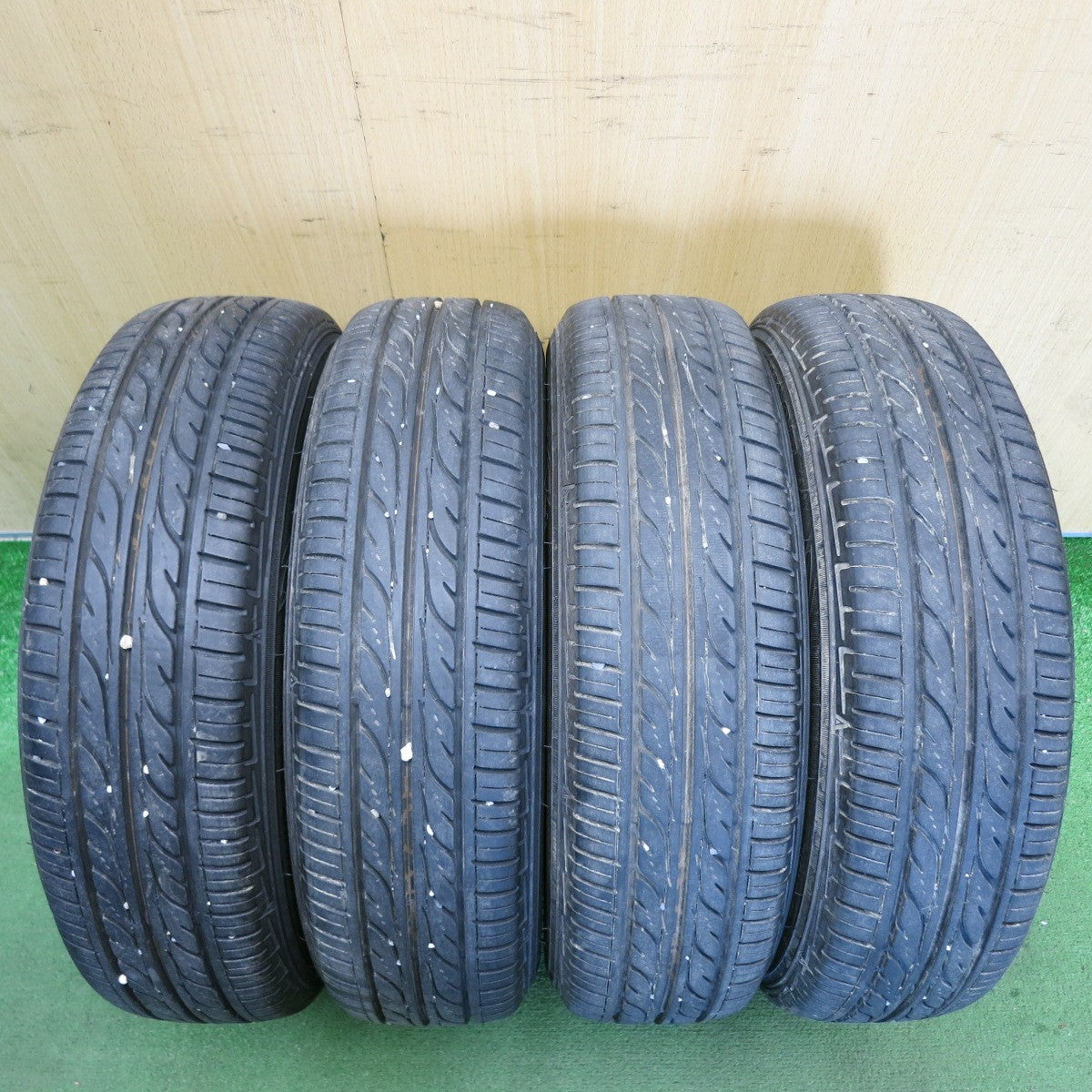 バリ溝！23年！8.5分◎155/65R14 ダンロップ EC202 AXEL アクセル 14インチ PCD100/4H◎6081306HAノ