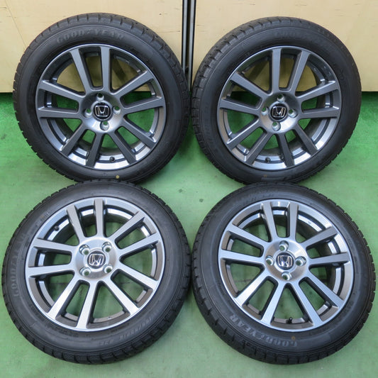 バリ溝！23年！キレイ！9.5分★ホンダ フィット 純正 OP ME-022 185/55R16 スタッドレス グッドイヤー アイスナビ7 16インチ PCD100/4H★5122407イス