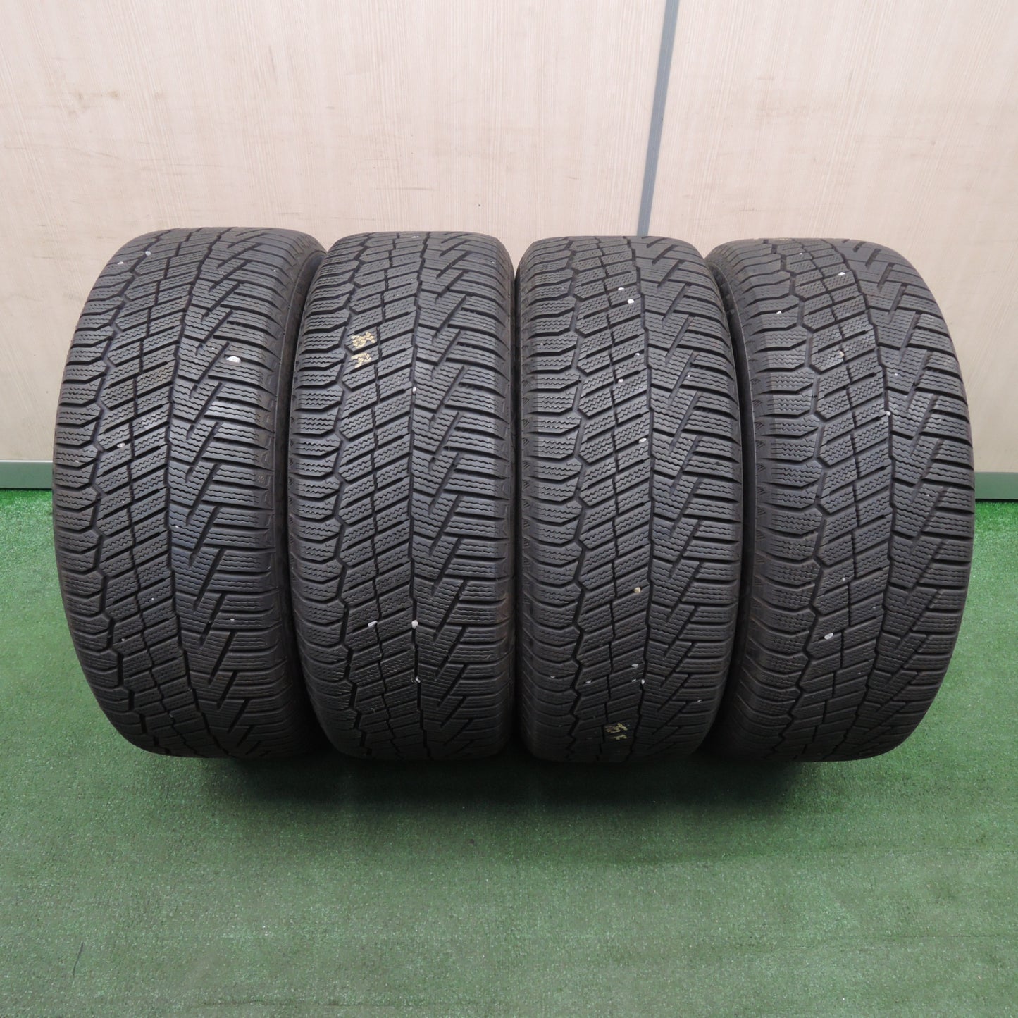 *送料無料* バリ溝！キレイ！9分★ベンツ Cクラス W205 純正 225/50R17 スタッドレス コンチネンタル ノースコンタクト NC6 17インチ PCD112/5H★4031910TNス