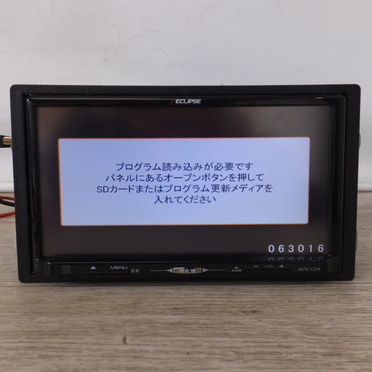 現状品★富士通テン イクリプス ECLIPSE メモリーナビゲーション AVN-G04★