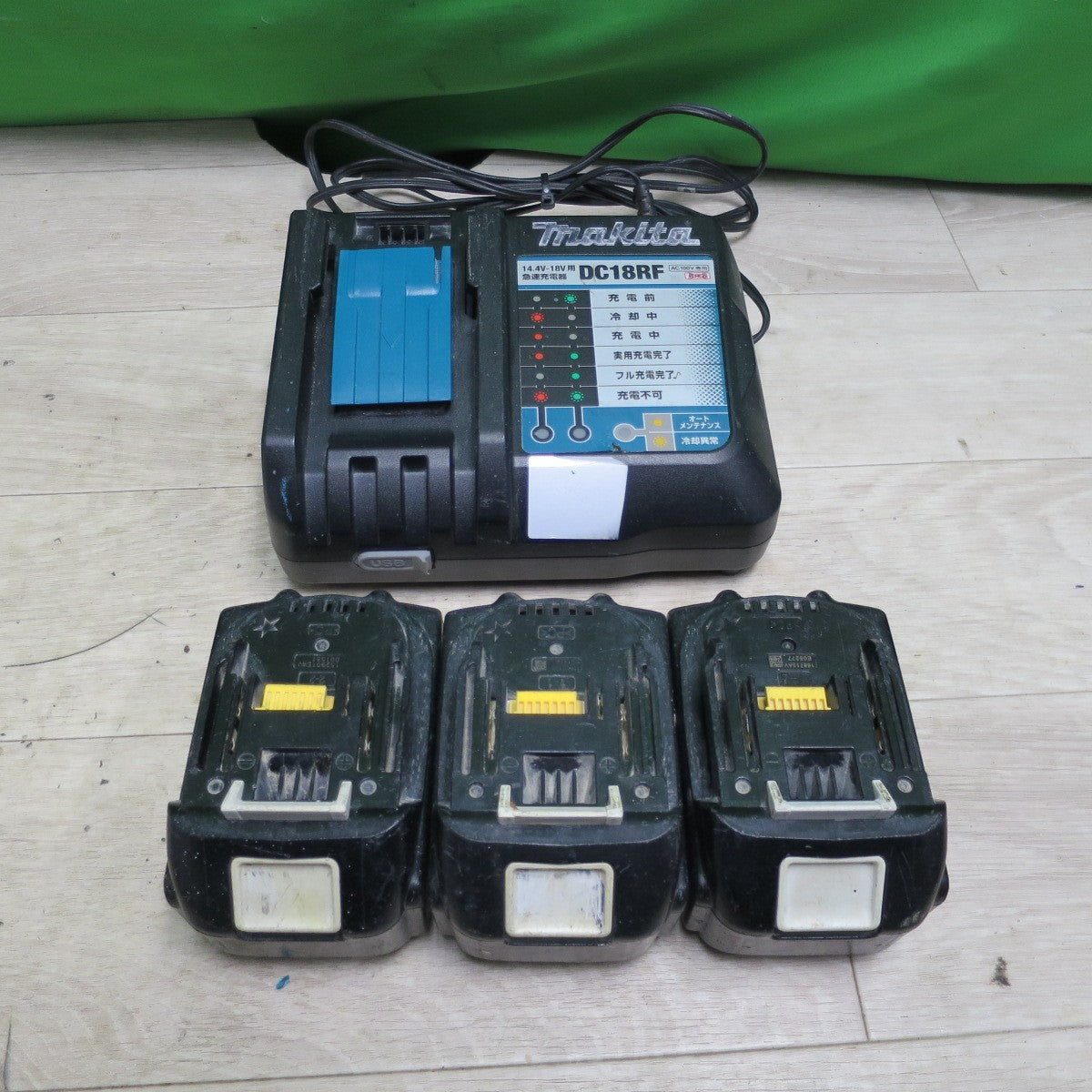 [送料無料] ☆マキタ Li-ion リチウム イオン バッテリ BL1830 BL1830B BL1850 DC18V / 急速 充電器 DC18RF 14.4V-18V 電動 工具☆