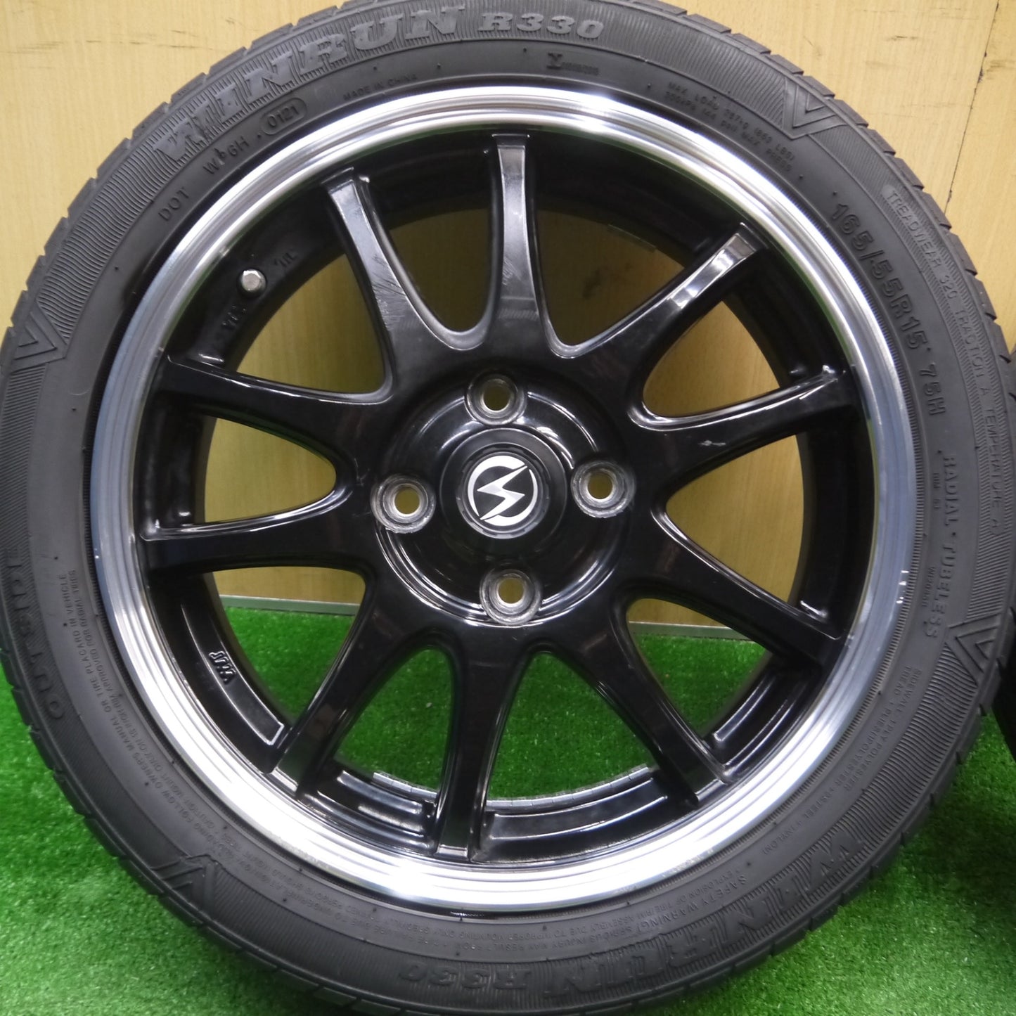 [送料無料] 4本価格！21年★S-HOLD 165/55R15 ダンロップ エナセーブ EC300+ ウィンラン R330 S-5V 軽自動車 タント N-BOX 等 PCD100/4H★4121308Hノ