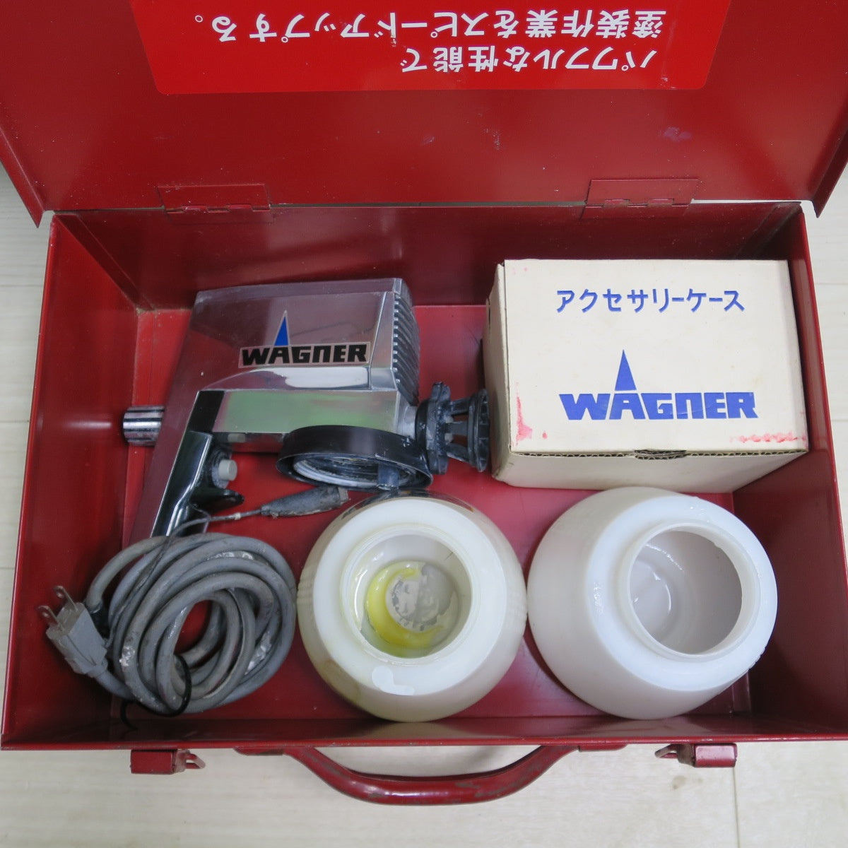[送料無料] 付属品付き☆WAGNER ワグナー プロ ペインター W320 100V 60Hz 電動 ハンド エア レス 塗装機 コード式 ジャンク品☆