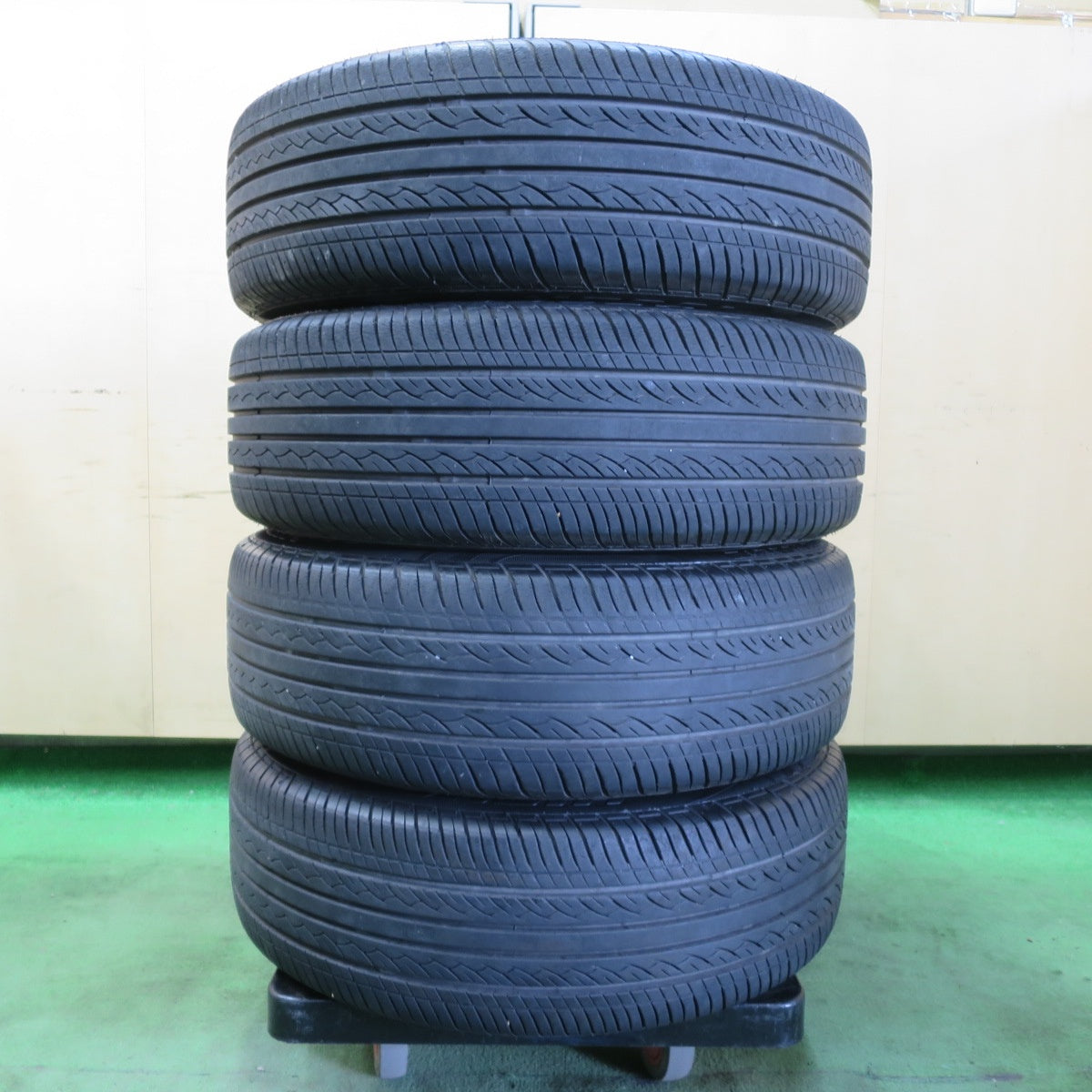 バリ溝！キレイ！8.5分★185/60R15 DEEP IMPACT WZ-8 ハイフライ HF201 ディープ インパクト 15インチ PCD100/4H★5062006イノ