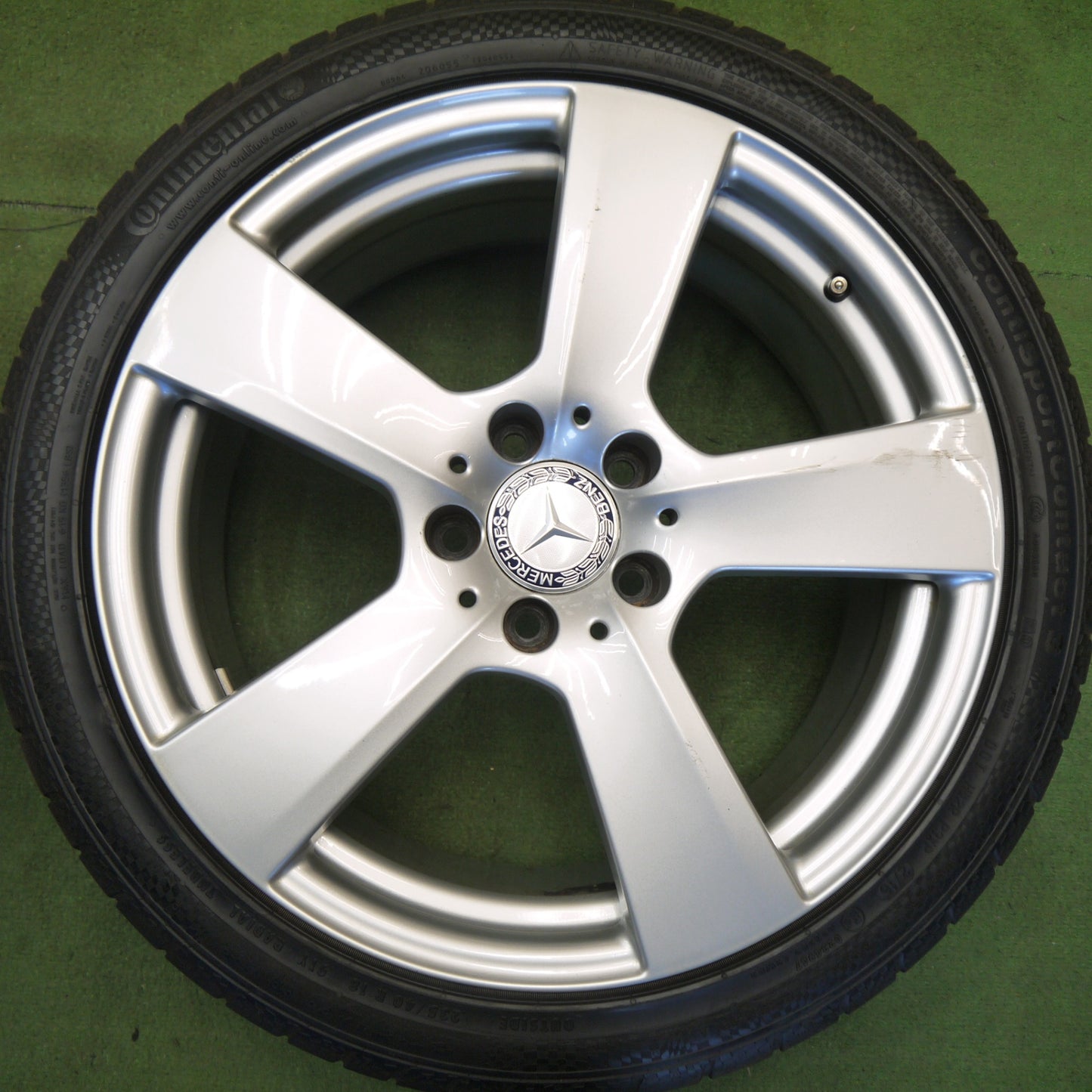 バリ溝！8.5分★ベンツ Eクラス クーペ W207 C207 A207 等 純正 235/40R18 255/35R18 コンチネンタル コンチスポーツ コンタクト3 MO 18インチ PCD114.3/5H★6051512Hノ
