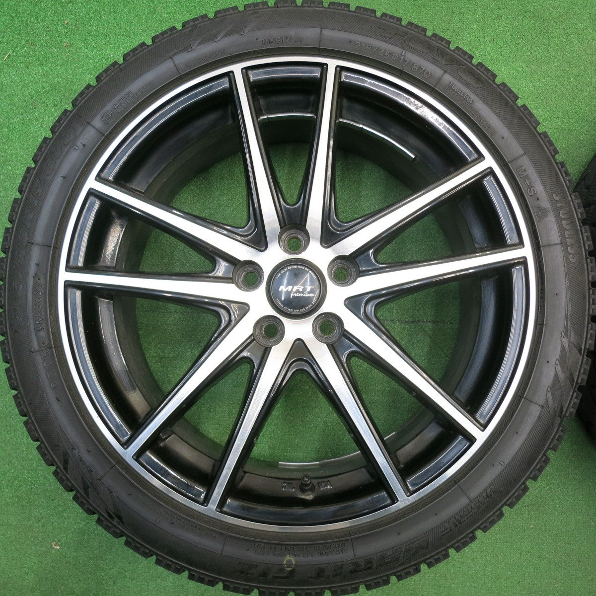 バリ溝！23年！9分★プリウス 86 BRZ 等 215/45R17 スタッドレス トーヨー オブザーブ ガリット GIZ MRT Premium モリタ 17インチ PCD100/5H★5122005HAス