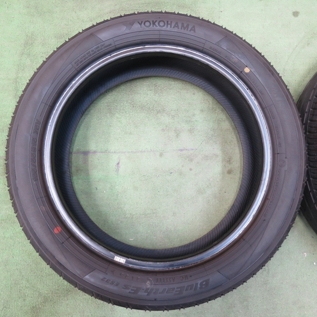 ほぼ新車外し！25年★165/55R15 ヨコハマ BluEarth-ES ES32 ブルーアース タイヤ 15インチ ムーブ キャンバス ウェイク N-BOX 等 軽サイズ★6010712イノタ