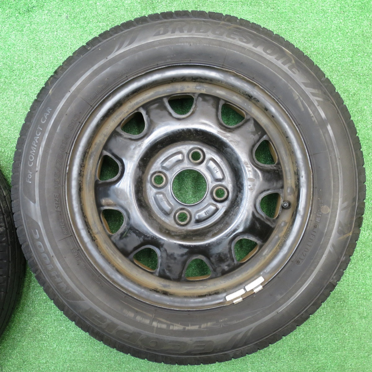 4本価格！21年★165/70R14 ブリヂストン エコピア NH100C スチール ホイール 14インチ PCD100/4H★5110304NJノ