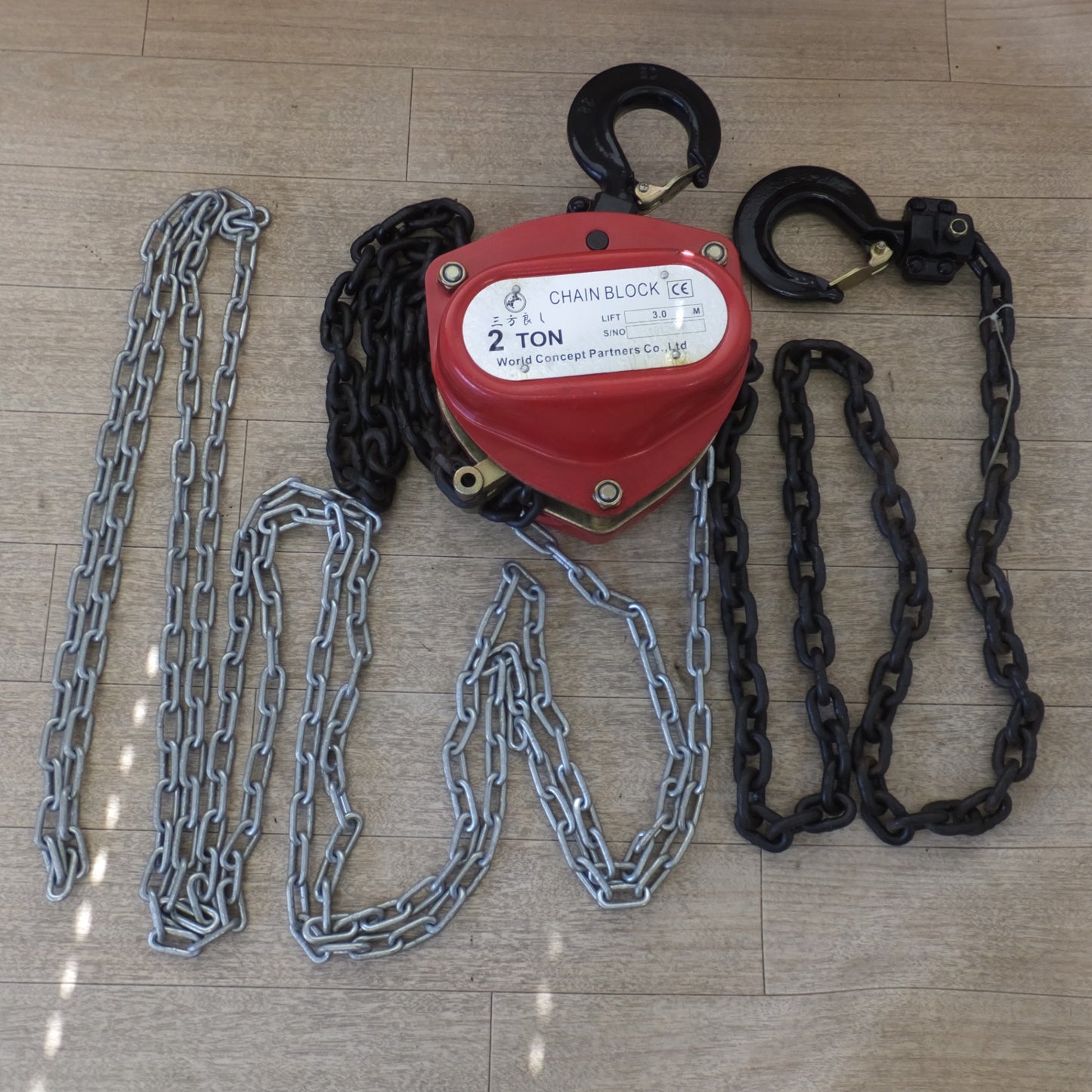 [送料無料] キレイ★三方良し チェーンブロック CHAIN BLOCK 2TON　LIFT 3.0M★