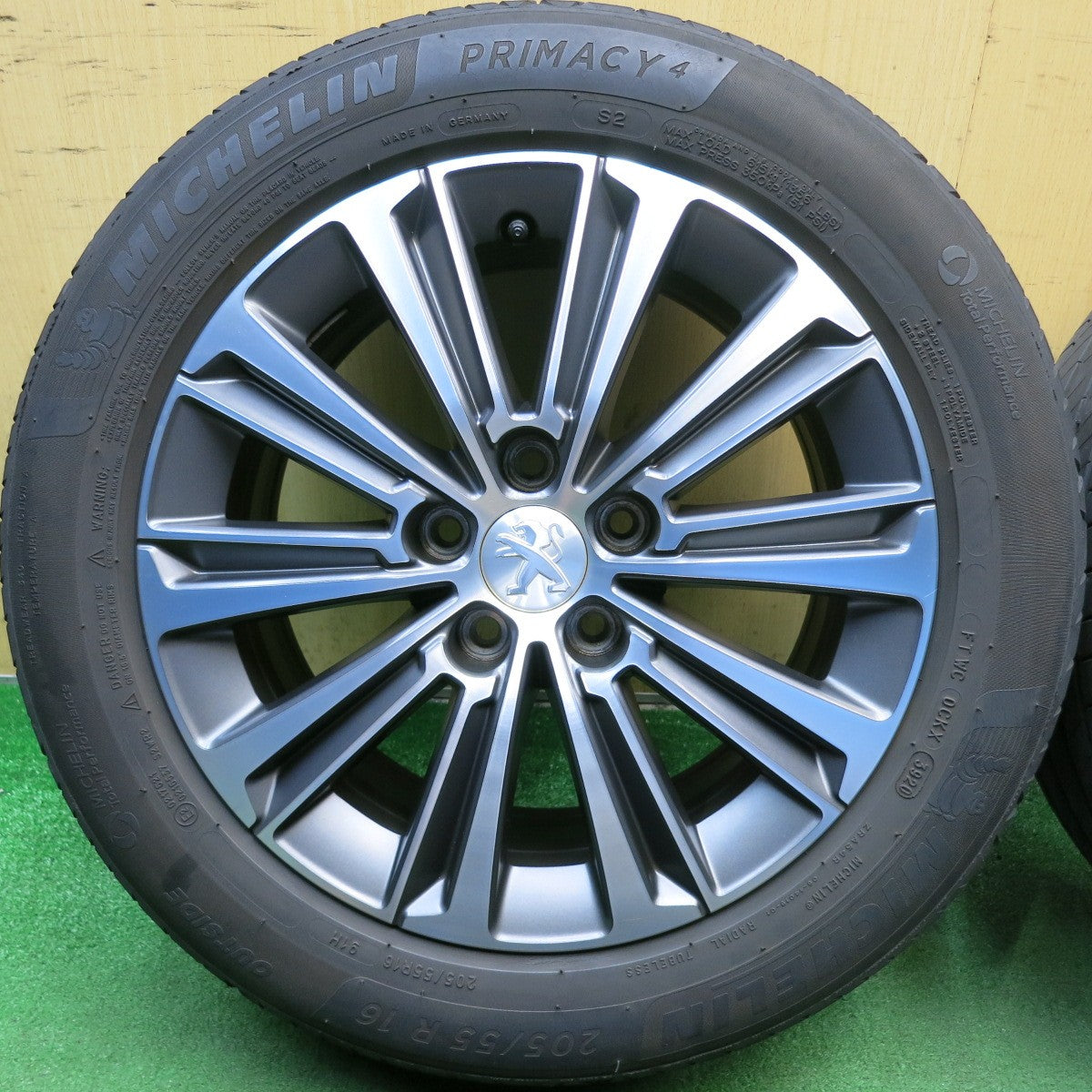 4本価格◎プジョー 308 純正 205/55R16 ミシュラン プレマシー4 16インチ PCD108/5H◎6092702HAノ