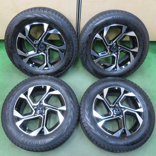 バリ溝！23年！キレイ！8.5分★トヨタ RAV4 等 純正 OP MODELLISTA ウィングダンサー XII 225/65R17 スタッドレス ヨコハマ アイスガード G075 モデリスタ PCD114.3/5H★5110806イス