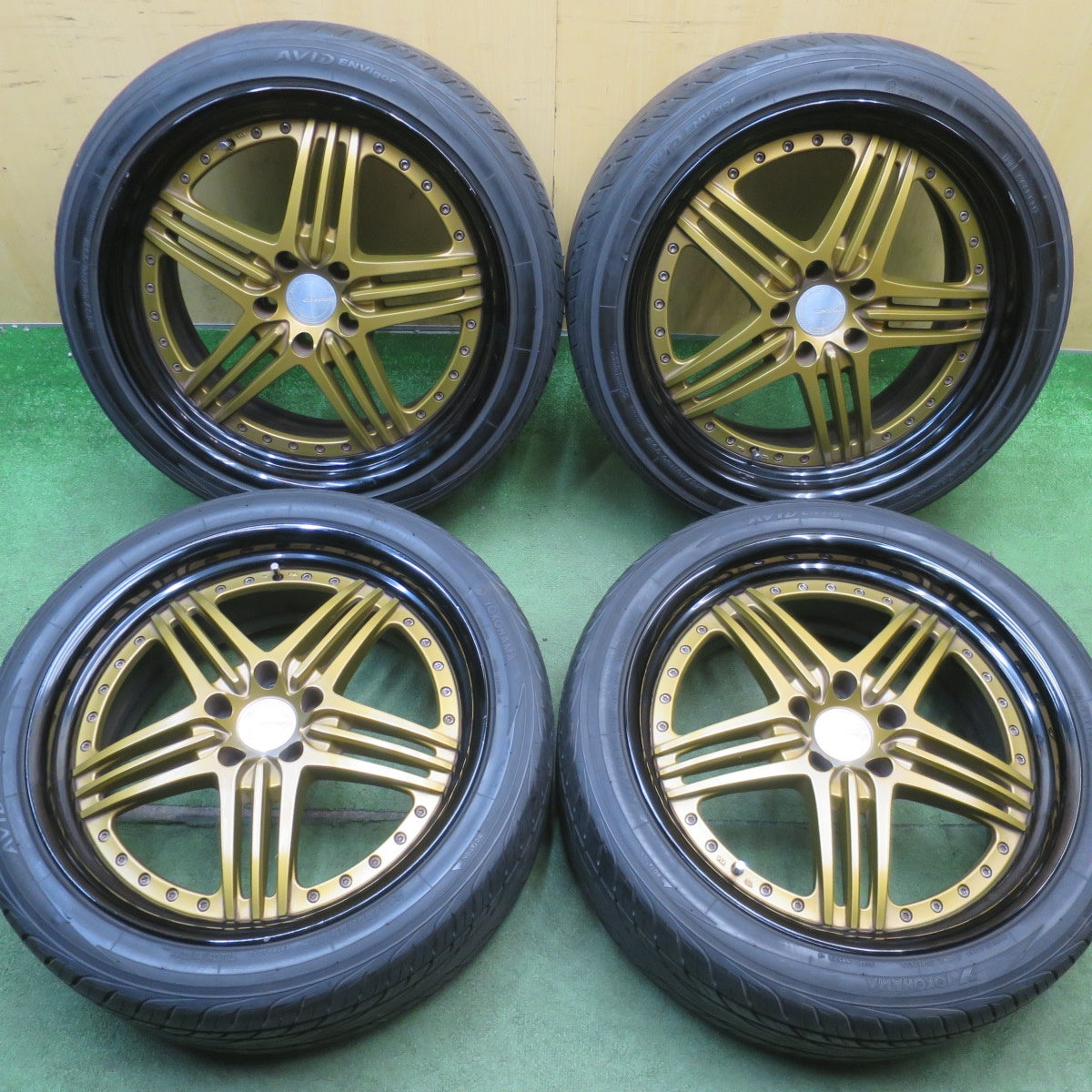 バリ溝！キレイ！9.5分◎BMW 等 ENERGY INDIVIDUAL TYPE2 XIDV-2 245/40R20 ヨコハマ AVID ENVigor エナジー インディヴィデュアル 20インチ PCD120/5H◎6061706NJノ