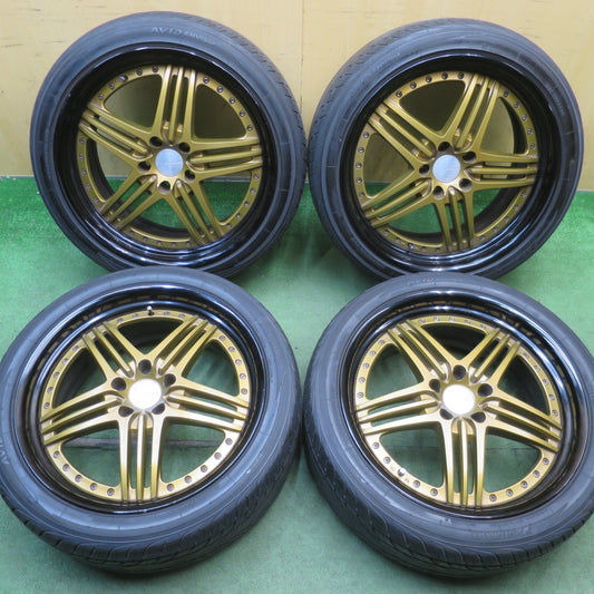 バリ溝！キレイ！9.5分◎BMW 等 ENERGY INDIVIDUAL TYPE2 XIDV-2 245/40R20 ヨコハマ AVID ENVigor エナジー インディヴィデュアル 20インチ PCD120/5H◎6061706NJノ