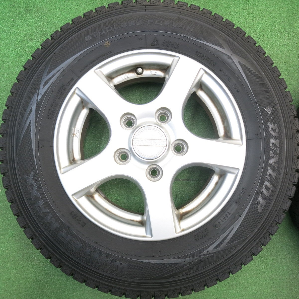 バリ溝！9.5分以上★スタッドレス 165R13 グッドイヤー アイスナビ CARGO ダンロップ ウインターマックス SV01 VIOLENTO ヴィオレント 13インチ PCD114.3/5H★6020504HAス