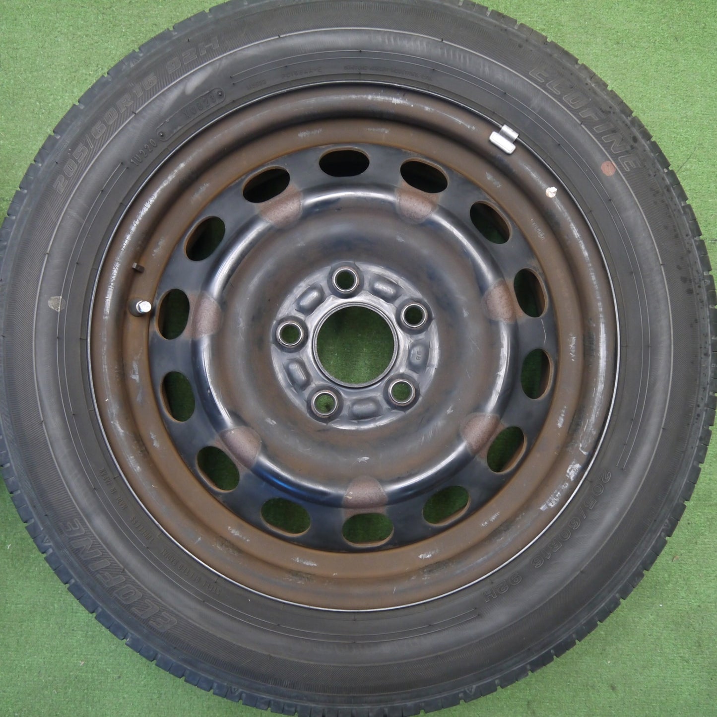 バリ溝！23年！9.5分★205/60R16 ECOFINE スチール ホイール エコファイン 16インチ PCD114.3/5H★6033004Hノ