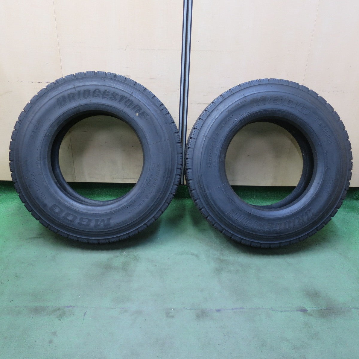 未使用！2本★トラック タイヤ 225/80R17.5 123/122L ブリヂストン M800 ミックス オールシーズン 17.5インチ★6060102イスタ