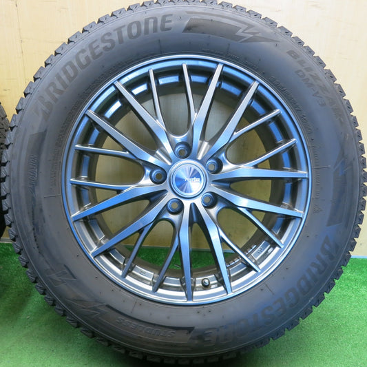 バリ溝!24年!キレイ!9分◎スタッドレス 225/65R17 ブリヂストン ブリザック DM-V3 ravrion RM01 ラブリオン 17インチ PCD114.3/5H◎6070907HAス
