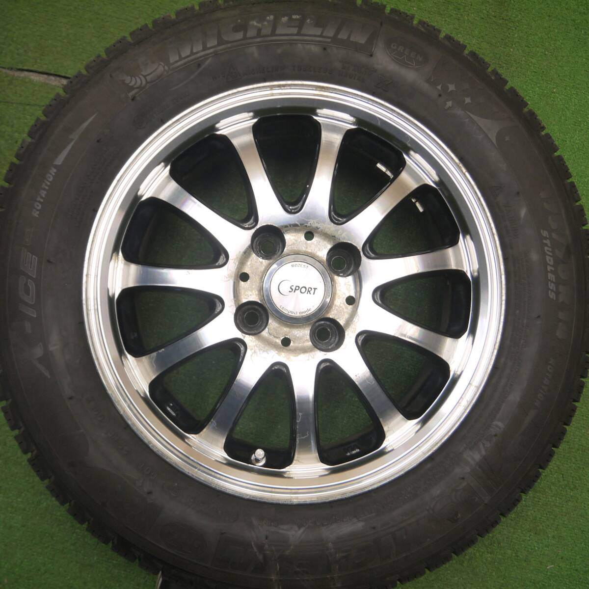 バリ溝！9分★スタッドレス 175/70R14 ミシュラン X-ICE XI3 ROZEST C SPORT ローゼスト 14インチ PCD100/4H★5012012Hス