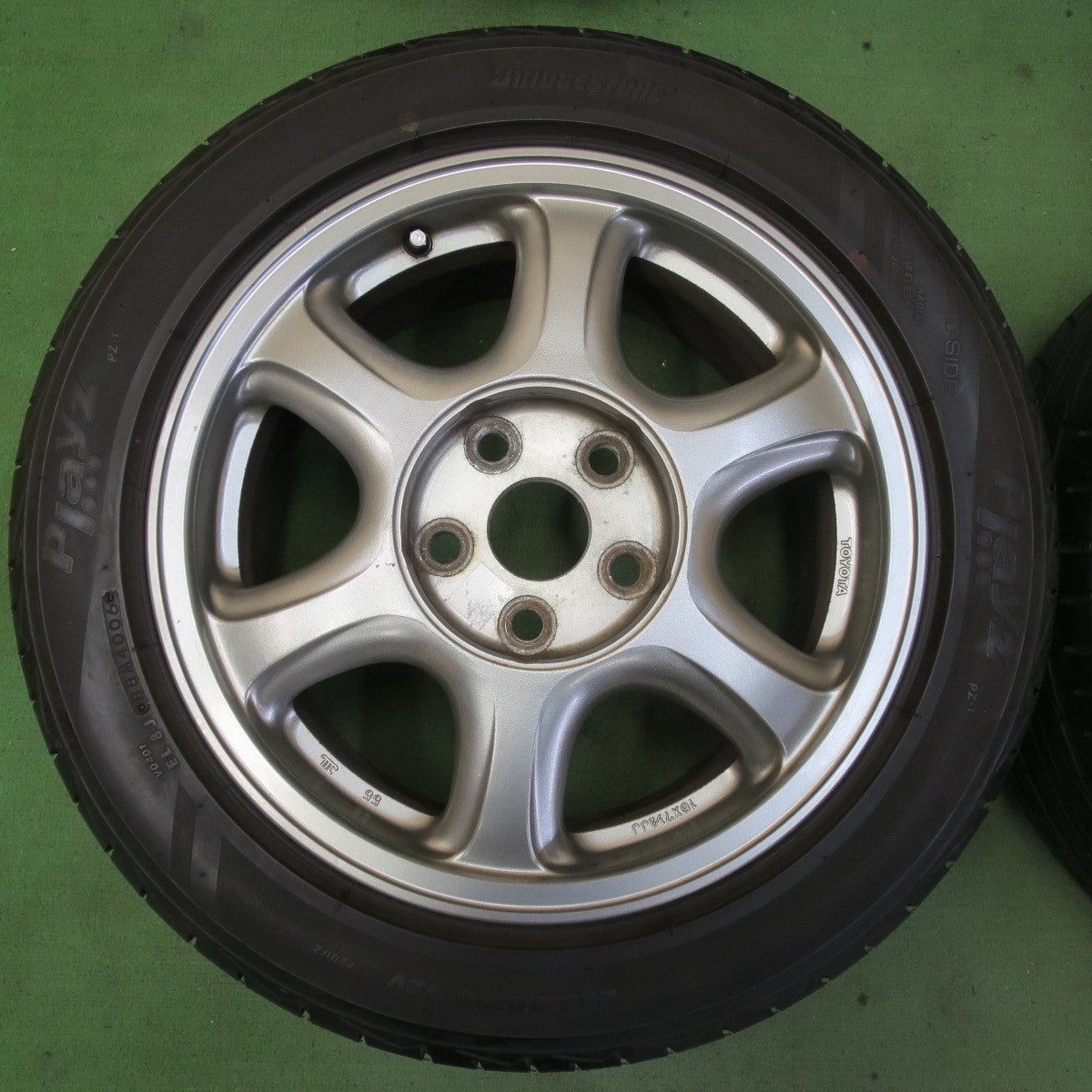 バリ溝！9.5分★トヨタ JZX90系 ツアラーV 純正 205/55R16 225/50R16 ブリヂストン プレイズ PZ-1 16インチ PCD114.3/5H★5061304イノ