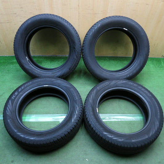 バリ溝！24年！9分◎スタッドレス 225/60R18 ピレリ アイスゼロ アシンメトリコ 18インチ タイヤ 40系 アルファード ヴェルファイア ハリアー RAV4 レクサス NX 等◎6092106KKスタ