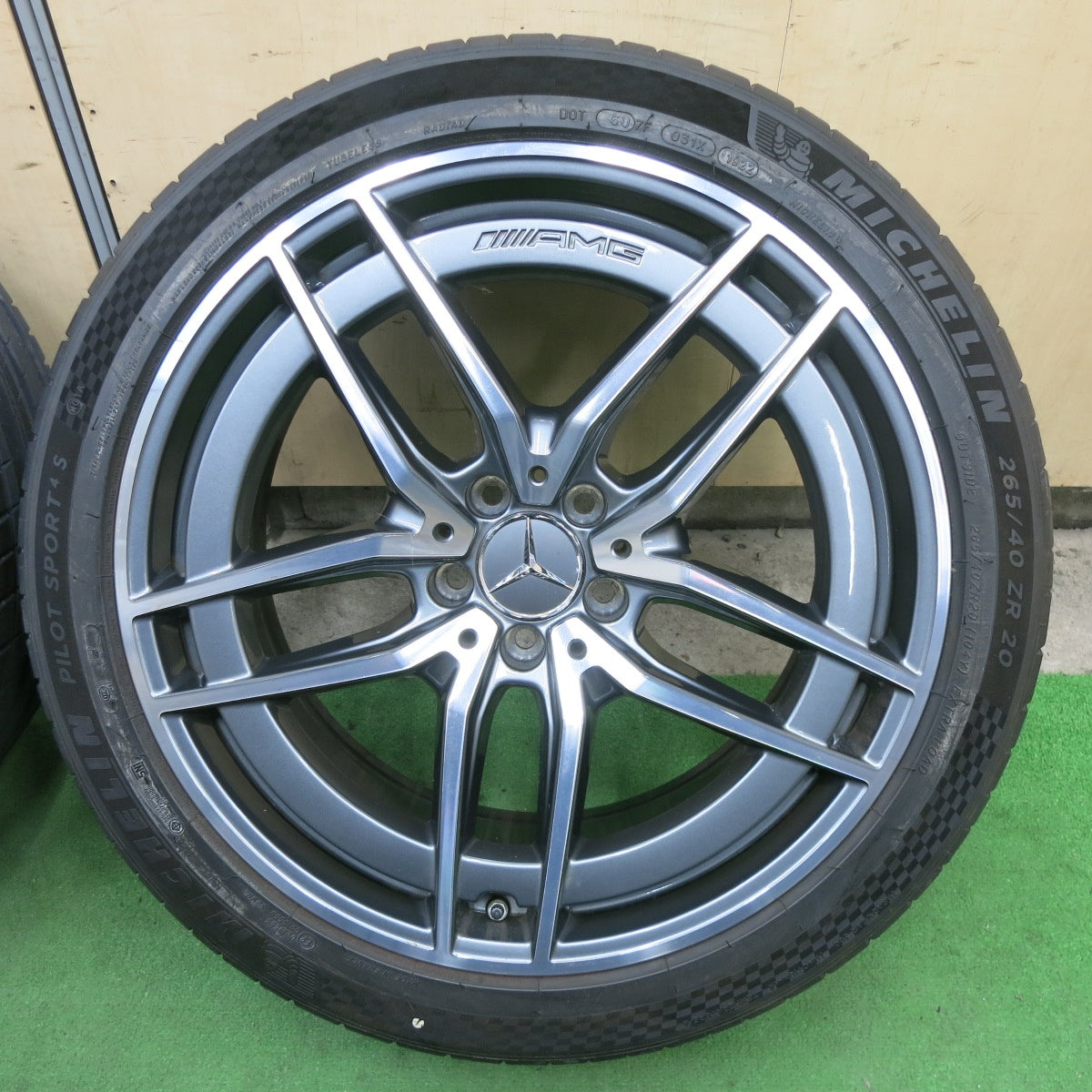 バリ溝！22年！キレイ！9.5分★ベンツ R232 SL43 純正 AMG 265/40R20 295/35R20 ミシュラン パイロットスポーツ4S 20インチ PCD112/5H★6011302ナノ