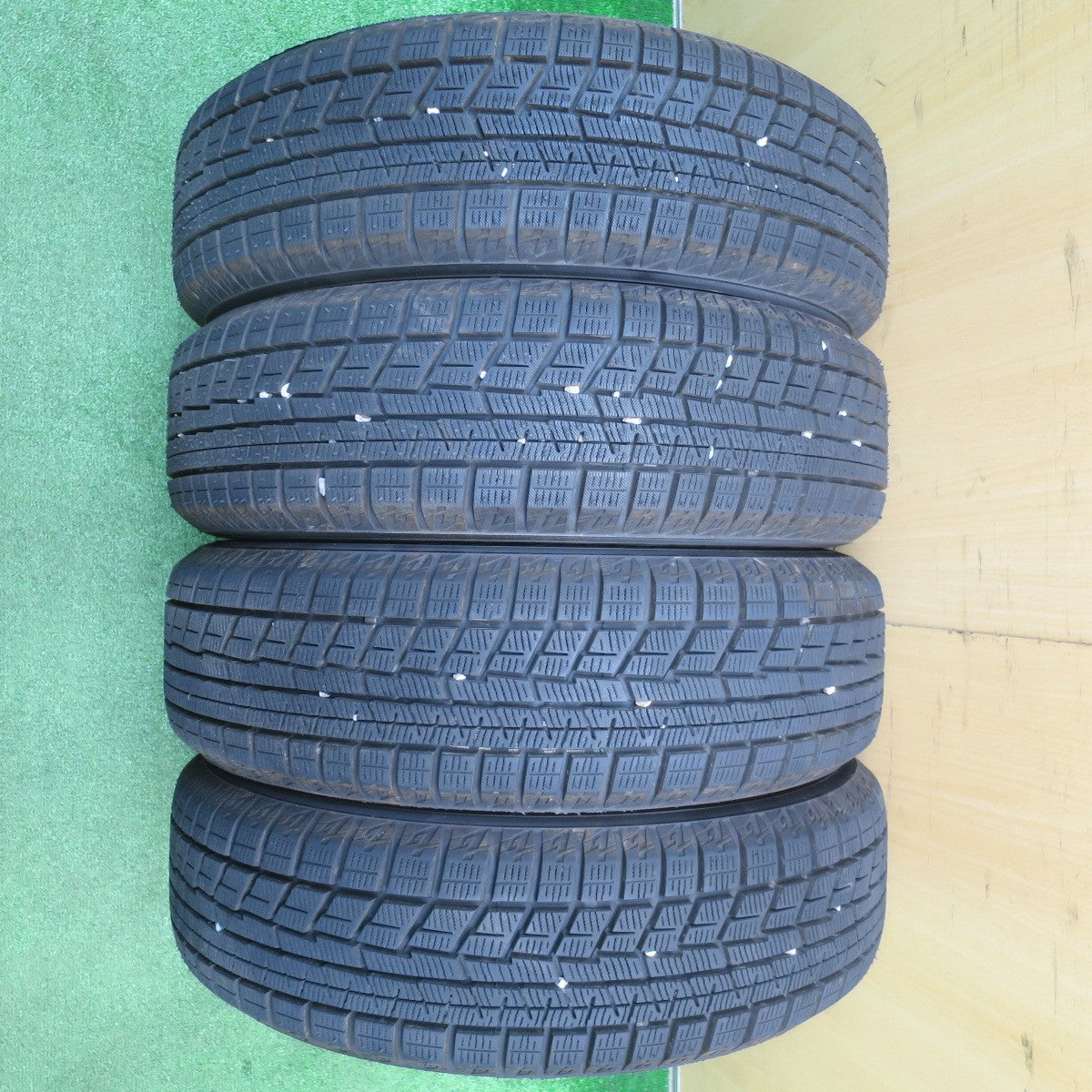 ほぼ未使用！24年！キレイ★スタッドレス 155/65R14 ヨコハマ アイスガード iG60 ECO FORME CRS15 エコフォルム 14インチ PCD100/4H★5111105NJス