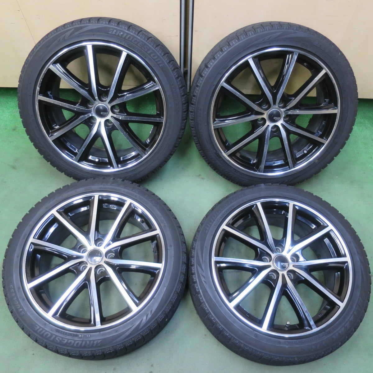 4本価格◎86 BRZ 等 215/45R17 スタッドレス ブリヂストン ブリザック VRX SPORT KRONE スポルト クローネ 17インチ PCD100/5H◎6090705IMス