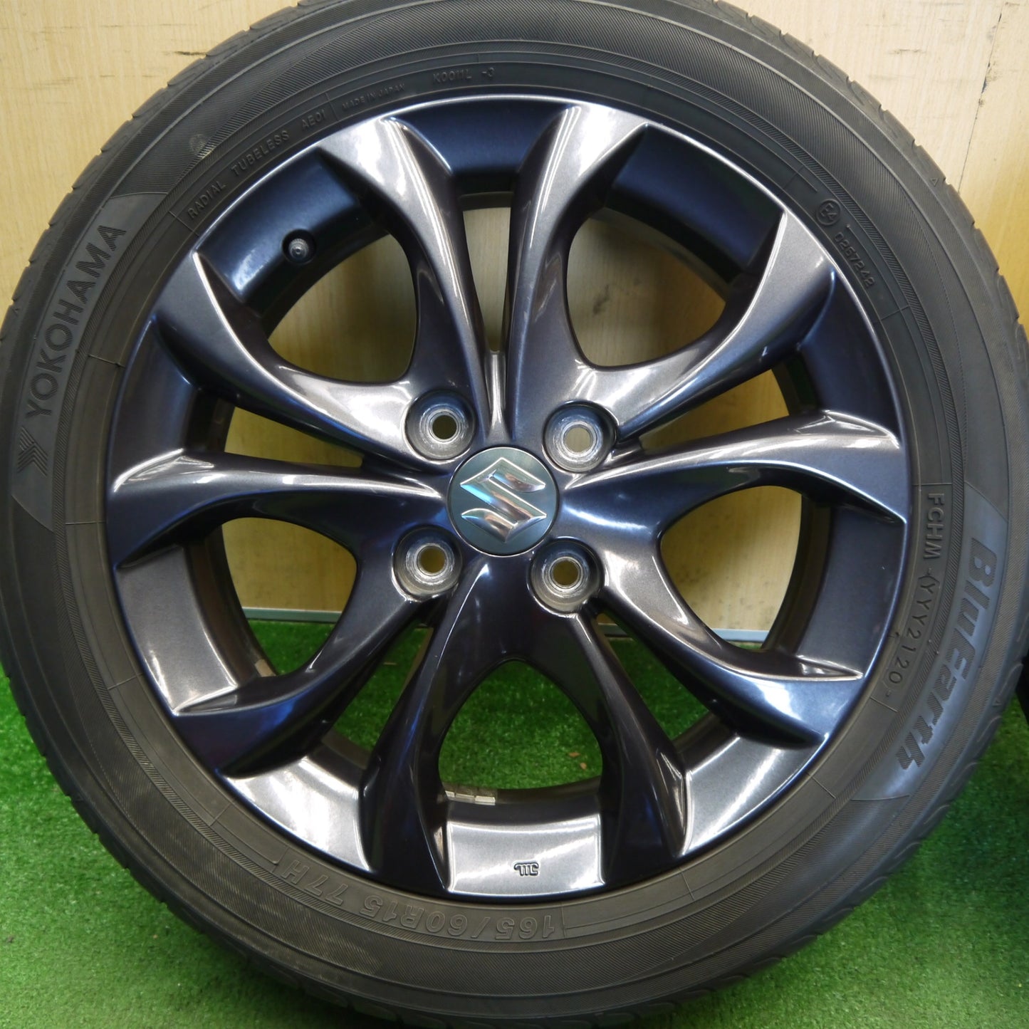 キレイ！22年★スズキ MA15S ソリオ 純正 165/60R15 ブリヂストン ネクストリー エコピア ヨコハマ ブルーアース AE01 15インチ PCD100/4H★6051107Hノ