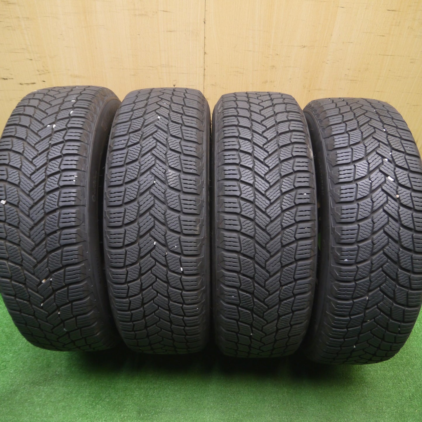 [送料無料] バリ溝！22年！キレイ！9.5分★スタッドレス 195/65R15 ミシュラン X-ICE SNOW GYLE ガイル 15インチ PCD114.3/5H★4102905Hス