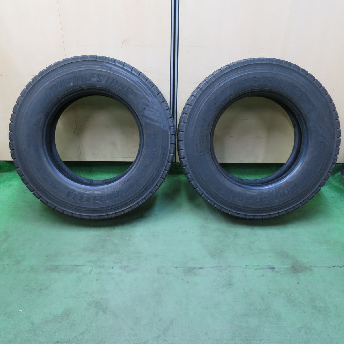 バリ溝！25年！9分！2本★トラック タイヤ 265/70R19.5 140/138J ブリヂストン M888 ミックス オールシーズン 19.5インチ★5120408イスタ