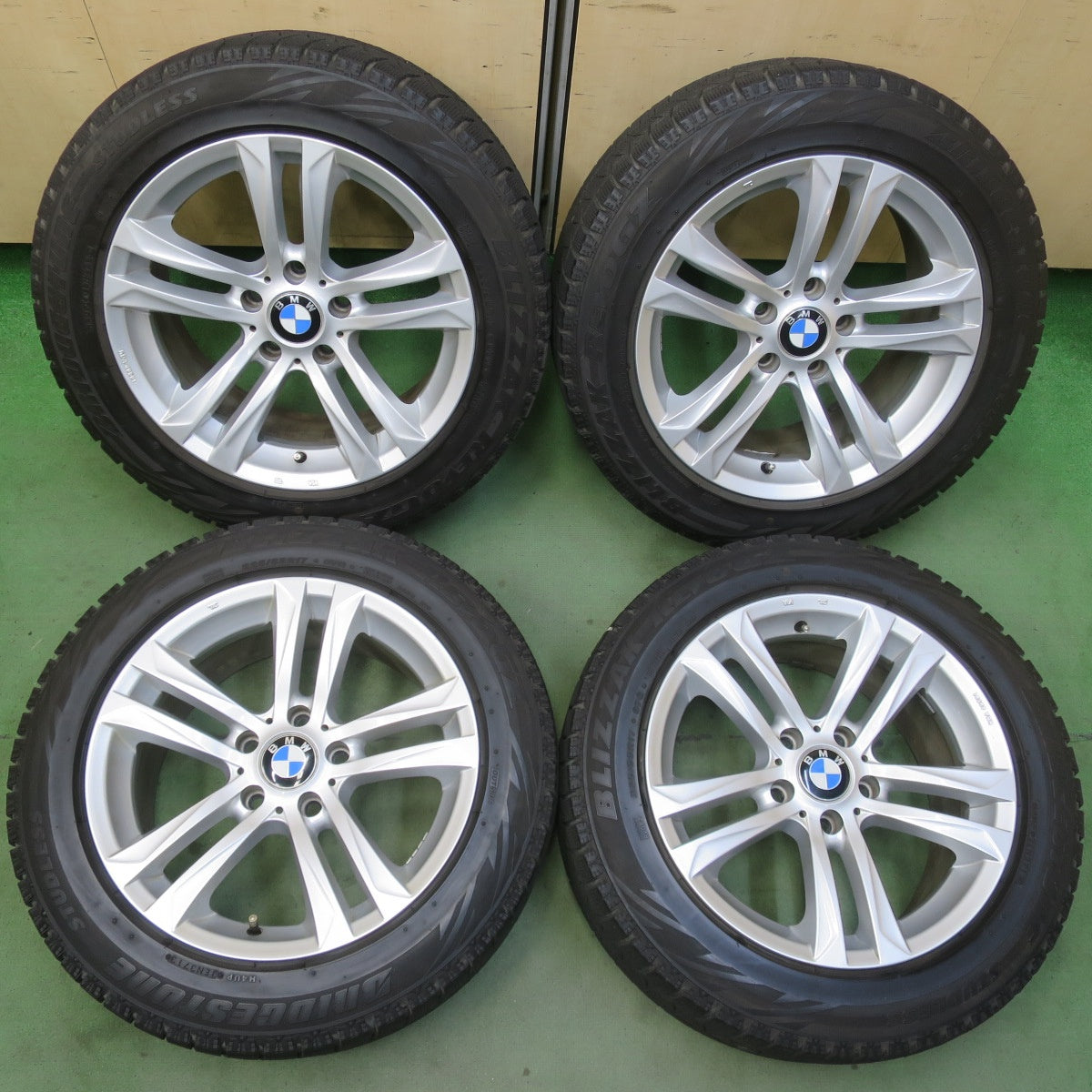 4本価格★BMW 等 MAK BIMMER 225/55R17 スタッドレス ブリヂストン ブリザック REVO GZ 17インチ ビマー PCD120/5H★6051901イス