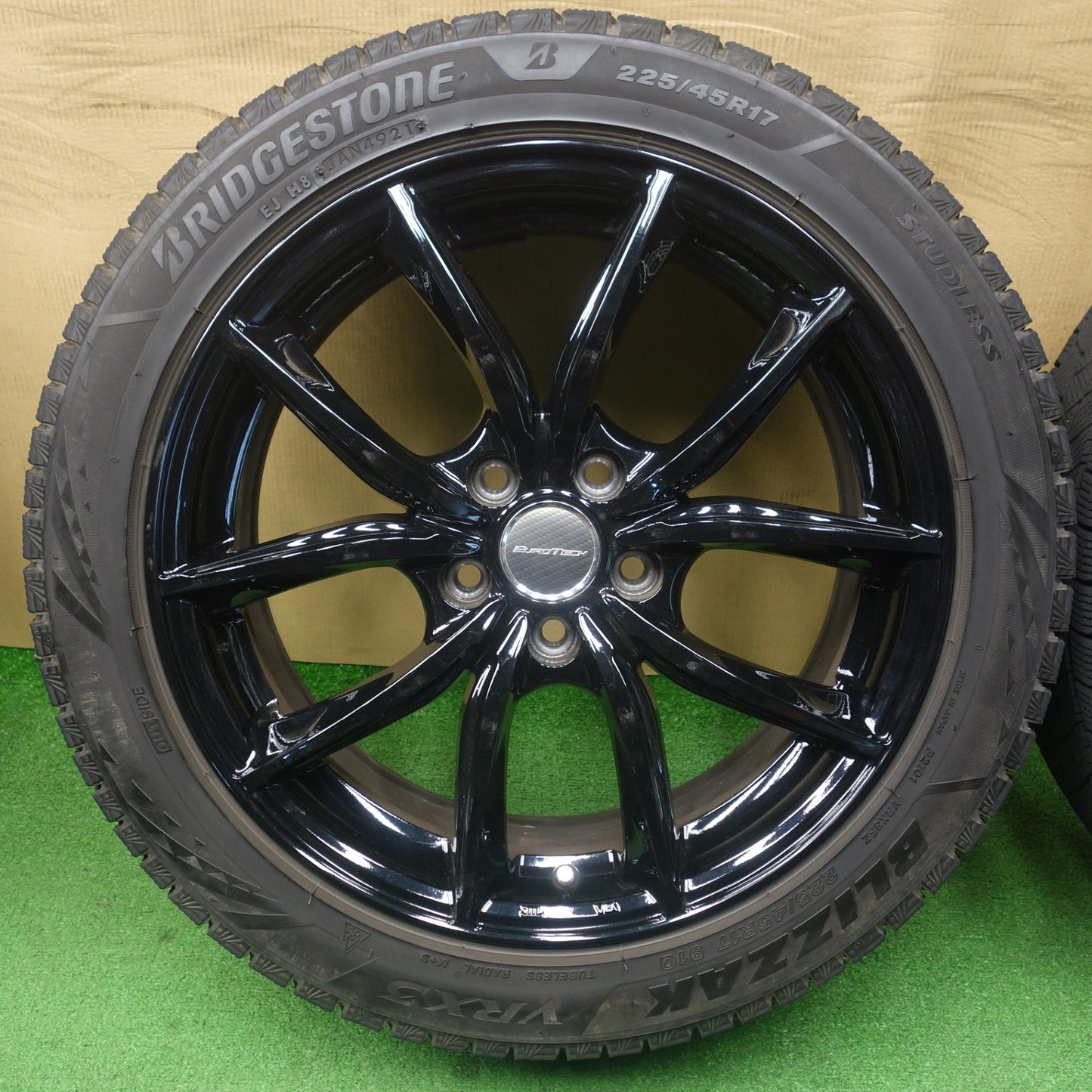 バリ溝！9分★プジョー 等 EUROTECH VP-Line 225/45R17 スタッドレス ブリヂストン ブリザック VRX3 ユーロテック 17インチ PCD108/5H★6052301KTス
