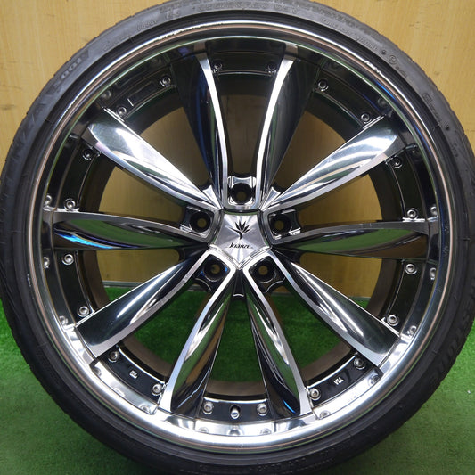 バリ溝！8.5分！1本★Kranze CHRISHNA 255/30R20 ブリヂストン ポテンザ S001 クレンツェ クリシュナ 20インチ PCD114.3/5H★5061007Hノ