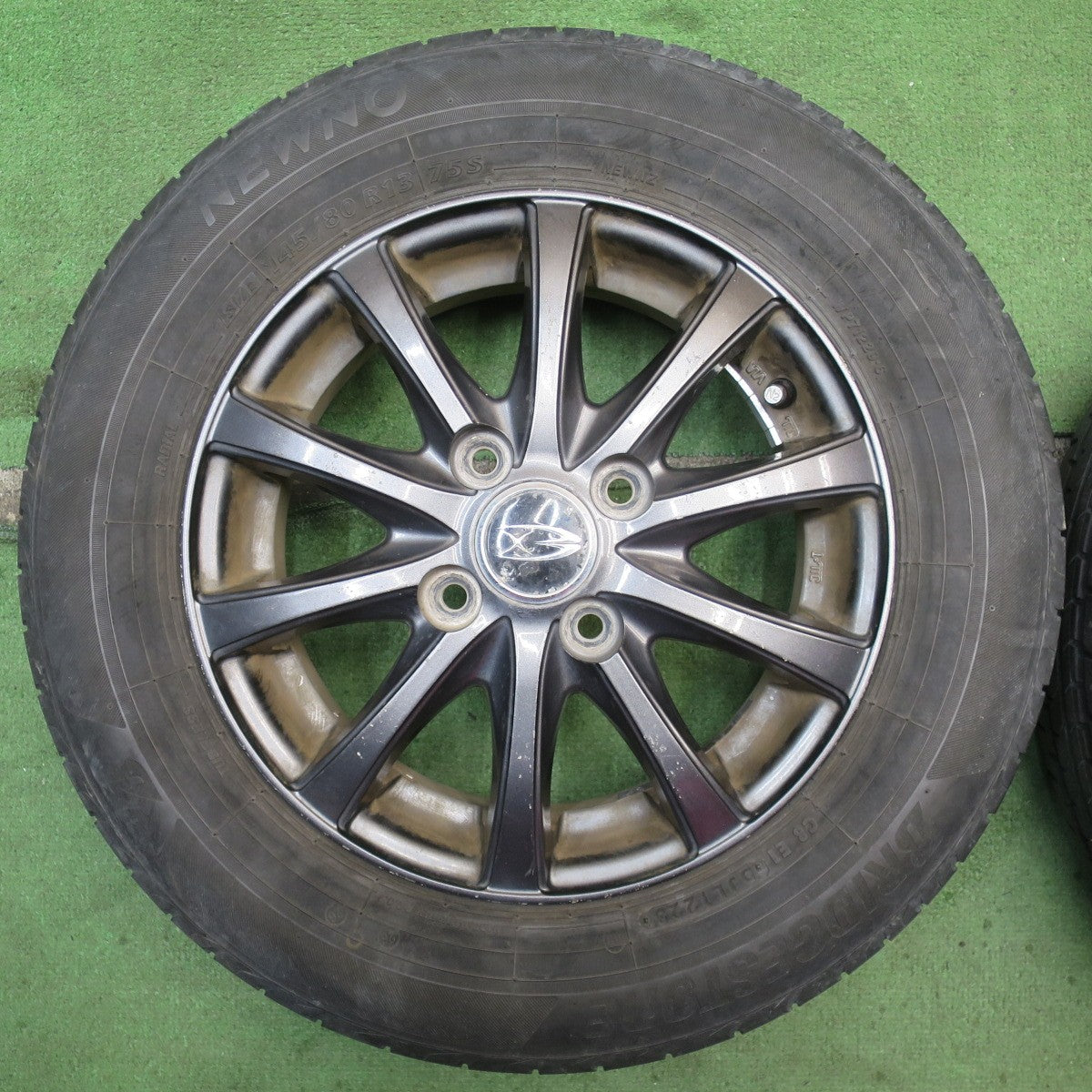 バリ溝！23年！8.5分◎145/80R13 ブリヂストン NEWNO Exsteer エクスター 13インチ PCD100/4H◎6072703NJノ