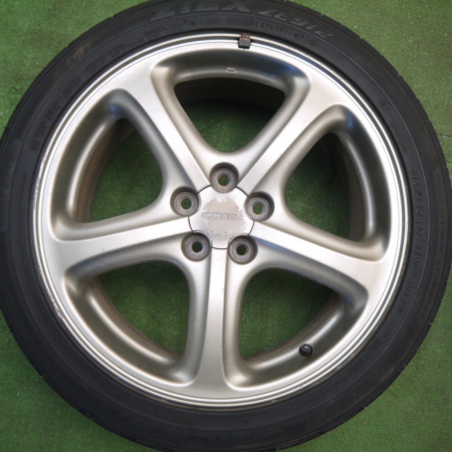 4本価格★スバル レガシィ 純正 215/45R17 ファルケン ZIEX ZE912 17インチ PCD100/5H★6021704Hノ