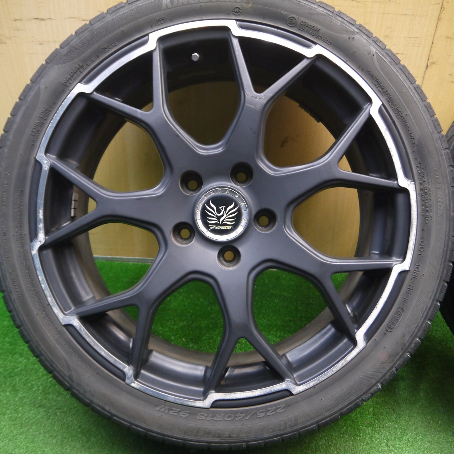 [送料無料] 4本価格★ALGERNON Fenice 225/40R18 キングスター ROAD FIT SK10 ネオリン ネオスポーツ アルジェノン フェニーチェ 18インチ PCD114.3/5H★5012806Hノ