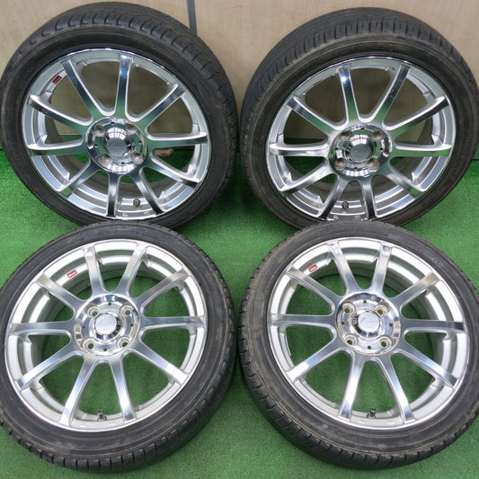 [送料無料] 4本価格★Leonis FX weds 165/50R15 ヨコハマ DNA エコス ES300 レオニス 15インチ 軽自動車 タント ワゴンR 等 PCD100/4H★4120710NJノ