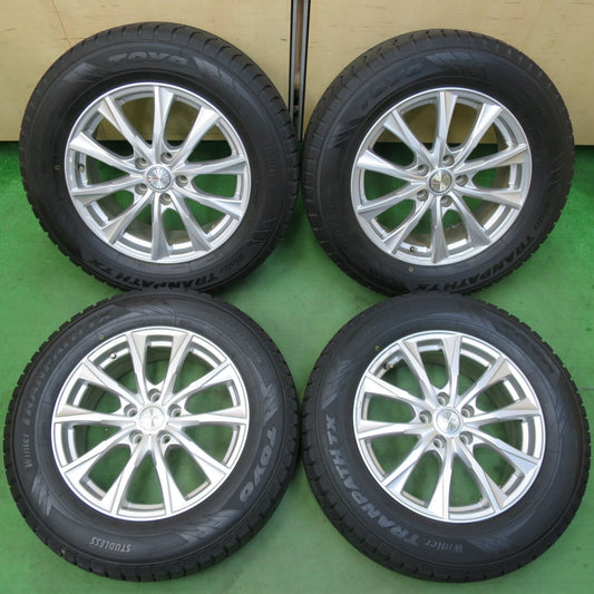 [送料無料] バリ溝！9.5分★スタッドレス 225/65R17 トーヨー ウインター トランパス TX JOKER ジョーカー 17インチ PCD114.3/5H★5031411イス