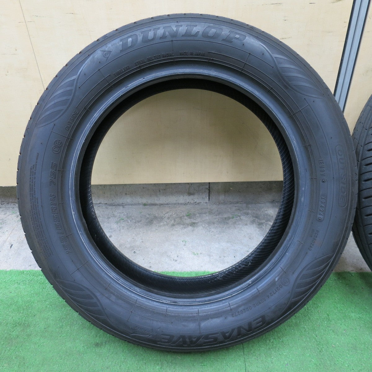 バリ溝！24年！ほぼ10分★155/65R14 ダンロップ エナセーブ EC350+ タイヤ 14インチ N-BOX デイズ ワゴンR タント 等★6051501NGノタ
