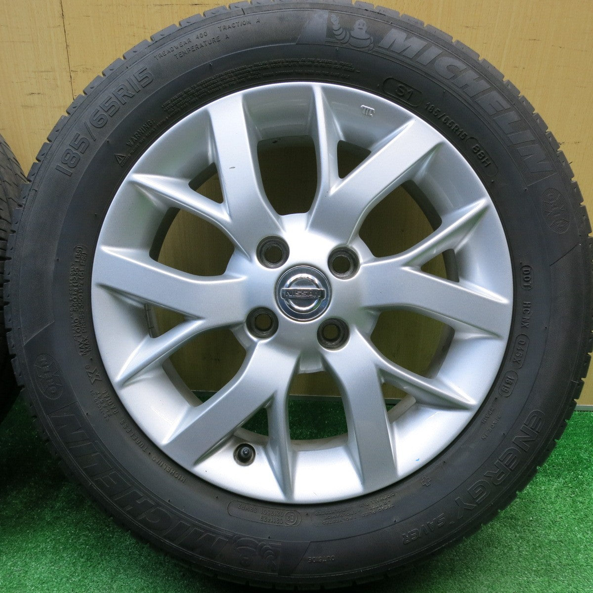 4本価格！21年★日産 E12 ノート e-POWER 純正 185/65R15 ミシュラン エナジーセイバー 4 15インチ PCD100/4H★5112002HAノ
