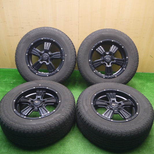 [送料無料] キレイ★NITRO POWER LFM527 CROSS CLAW 225/70R16 ヨコハマ ジオランダー A/T G015 ナイトロパワー PCD114.3/5H★4091703Hノ